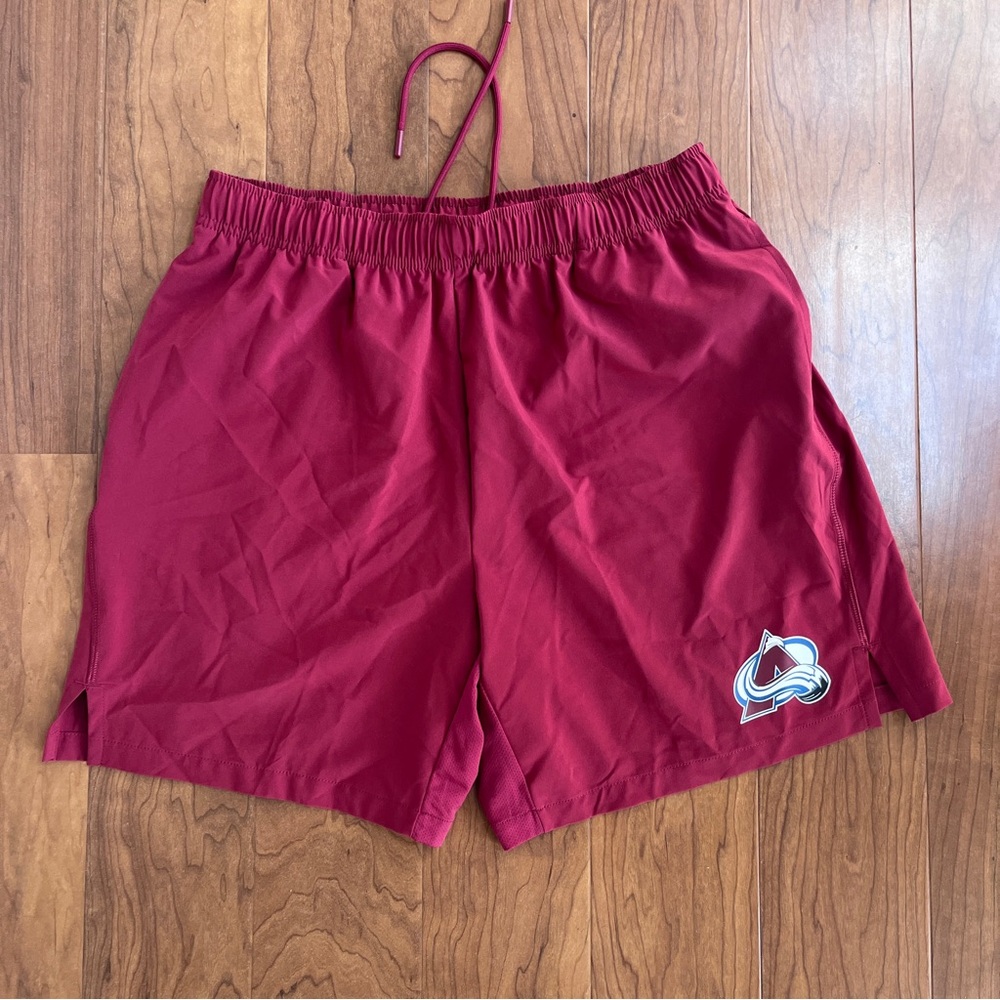 Colorado Avalanche Fanatics Maroon Athletic Shorts Large